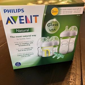 Philips avent natural glass bottle set